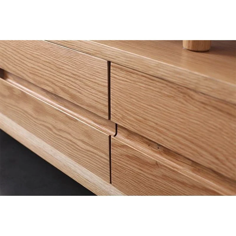 Ember Expandable Oak Wood TV Stand
