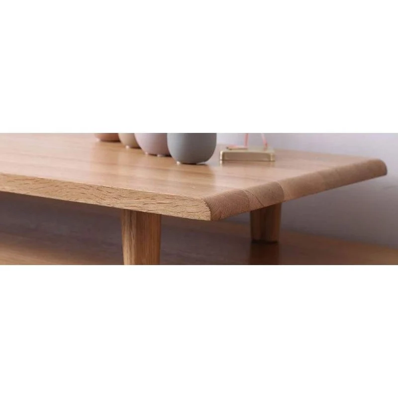 Ember Expandable Oak Wood TV Stand