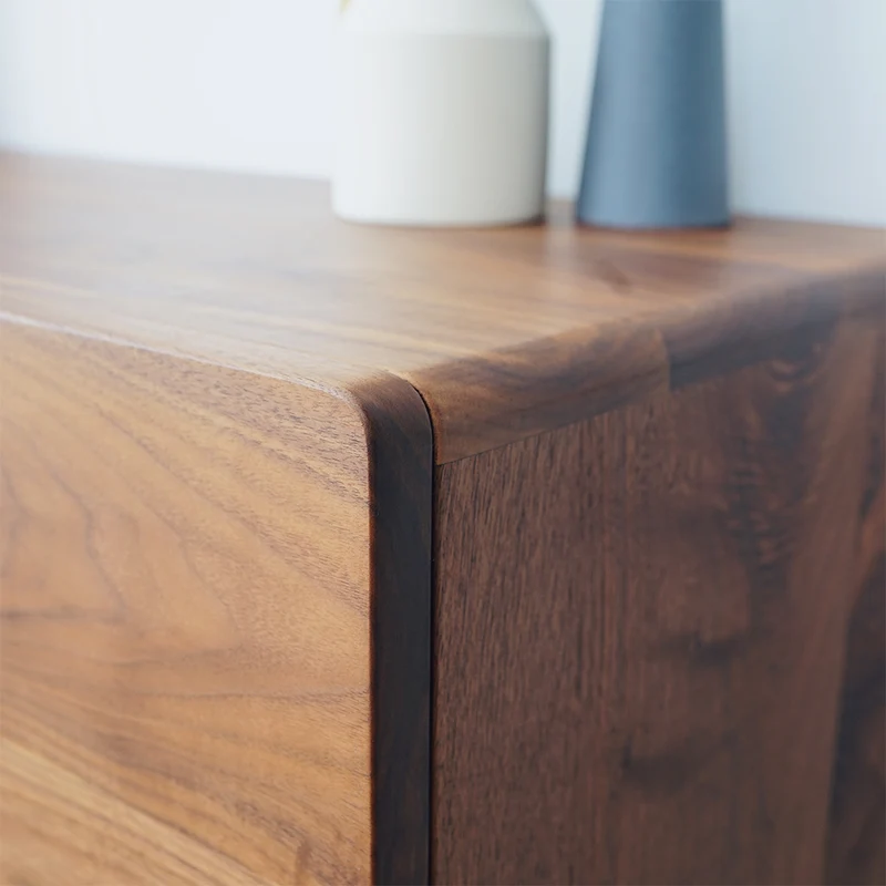 Hidden Horizon Design Black Walnut TV Cabinet