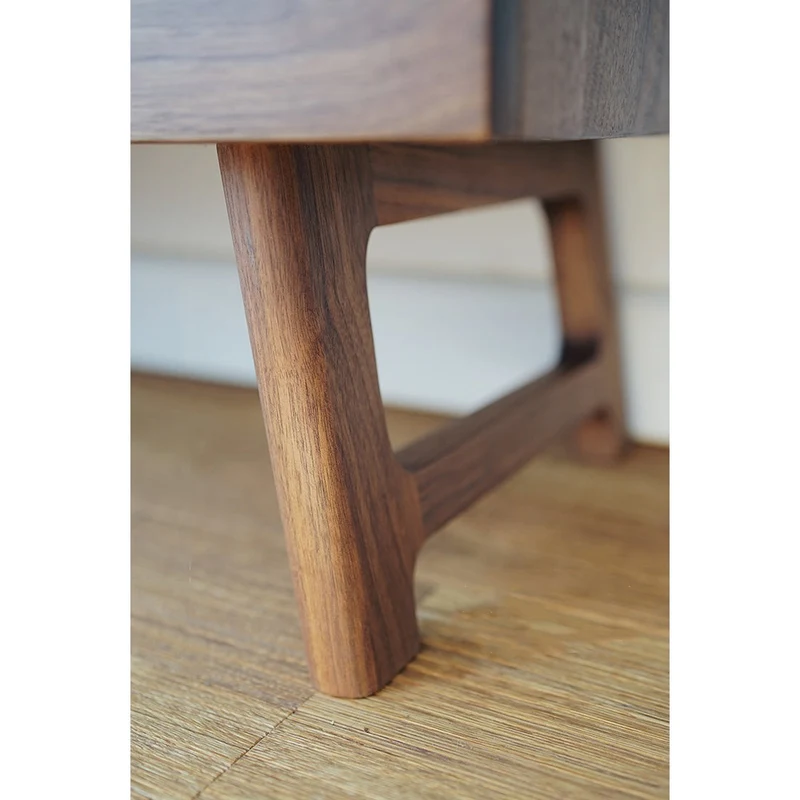 Hidden Horizon Design Black Walnut TV Cabinet