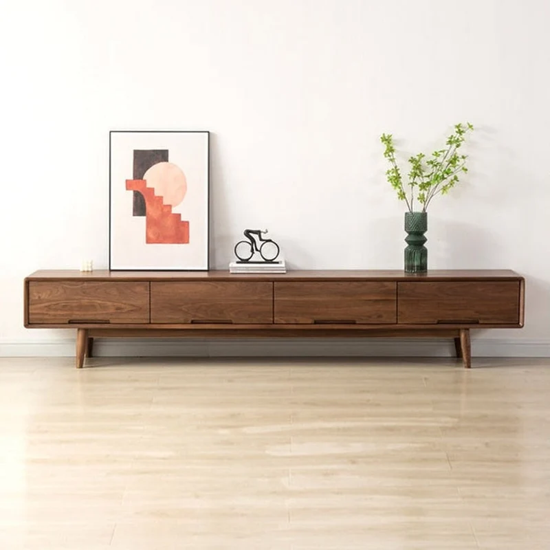 Urban Chic Black Walnut Wood Media Unit
