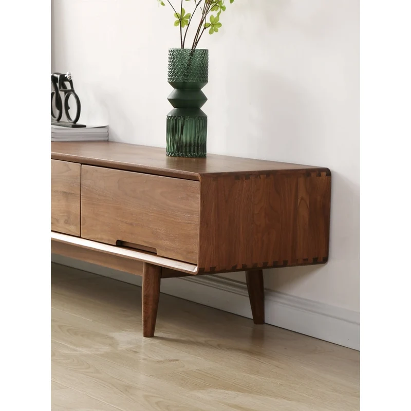Urban Chic Black Walnut Wood Media Unit
