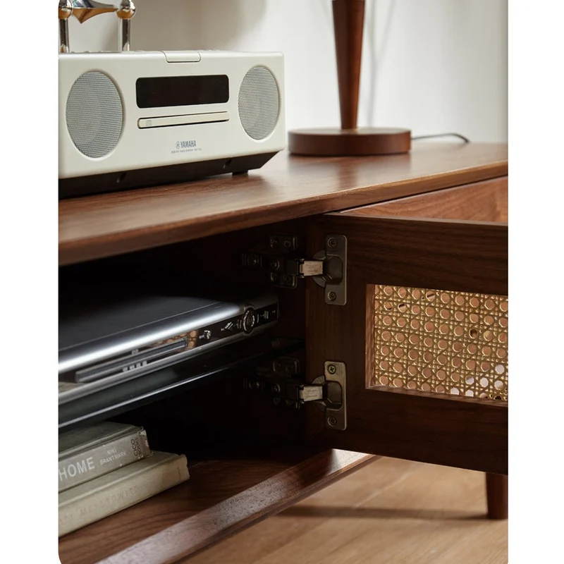 Veritas Nordic Design Walnut Wood TV Stand