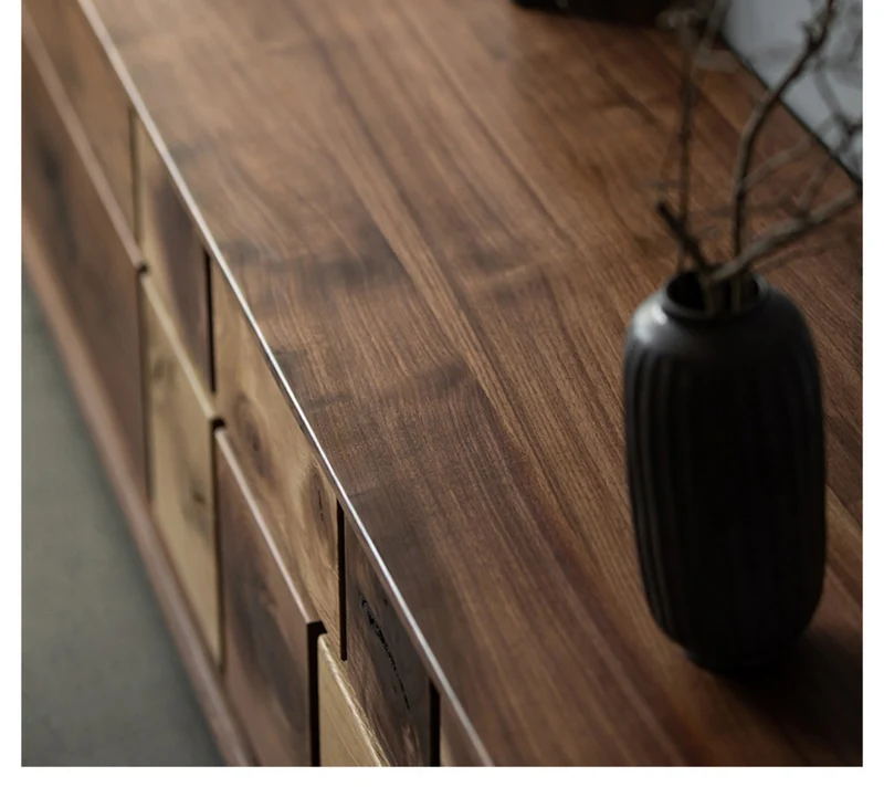 Impact Dual Oak and Walnut wood TV Stand