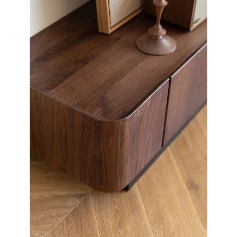 Tribe Link Up Drawers Black Walnut Wood Media Center
