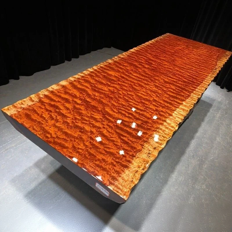 Top Level Bubinga Wood Table