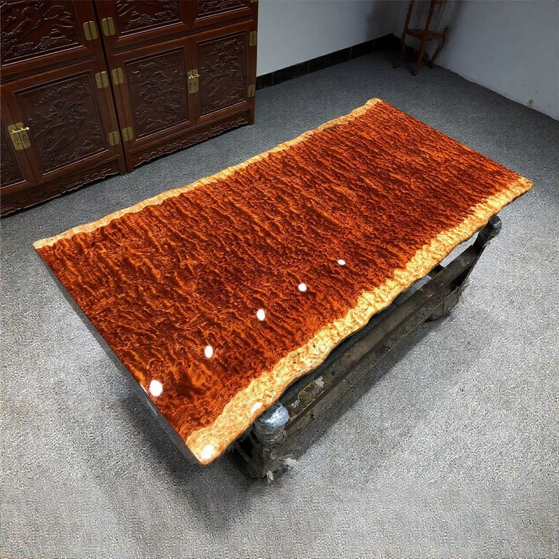 Fire Wave Grain Bubinga Wood Table