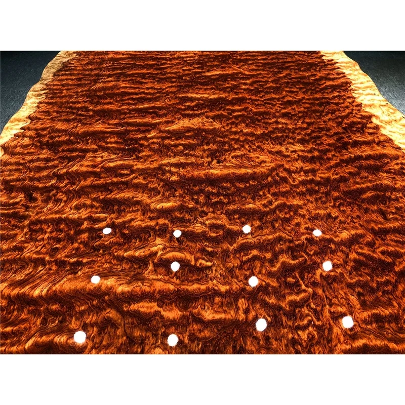 Fire Wave Grain Bubinga Wood Table