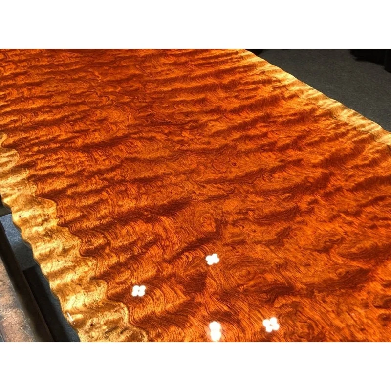 Sonic Water Wave Grain Bubinga Wood Slab