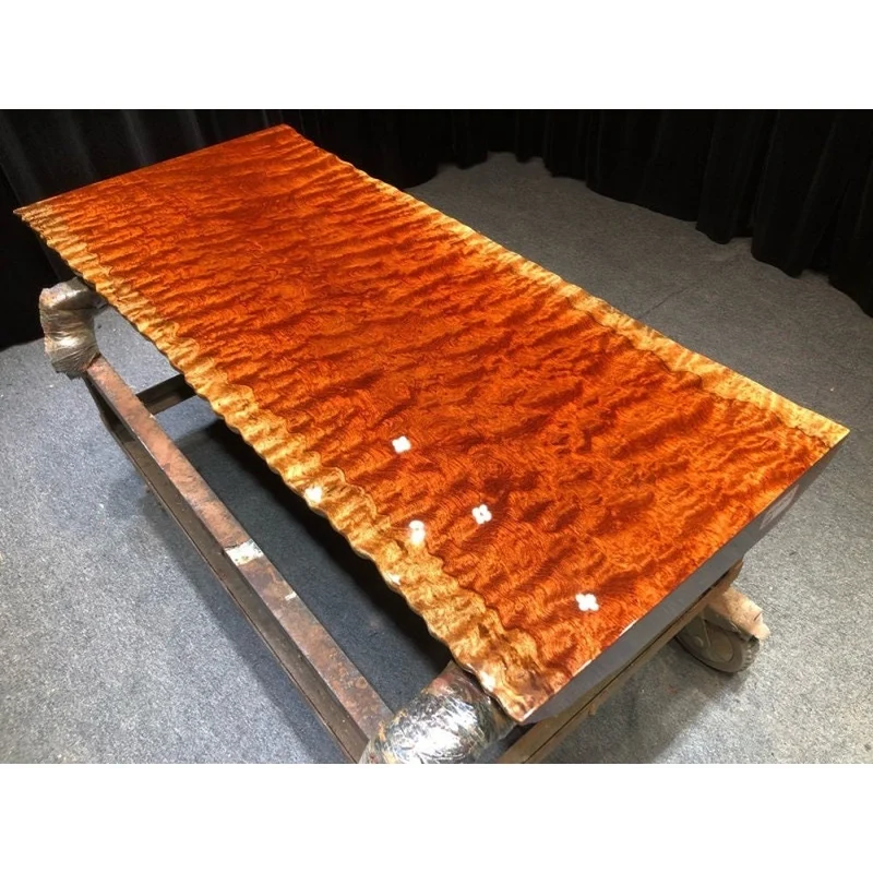 Sonic Water Wave Grain Bubinga Wood Slab