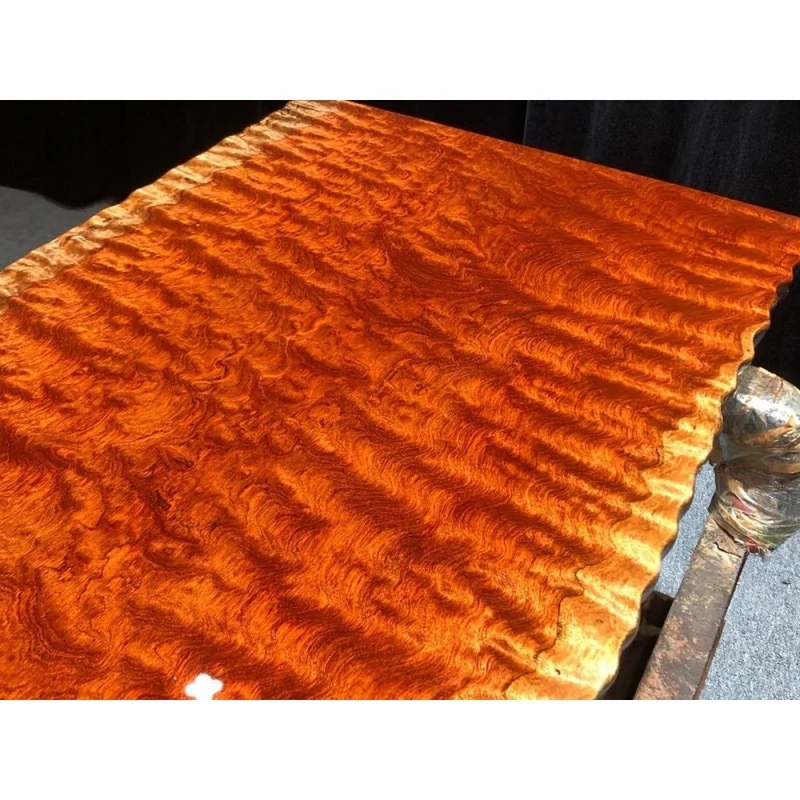 Sonic Water Wave Grain Bubinga Wood Slab
