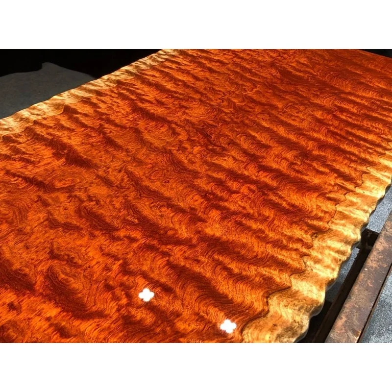 Sonic Water Wave Grain Bubinga Wood Slab