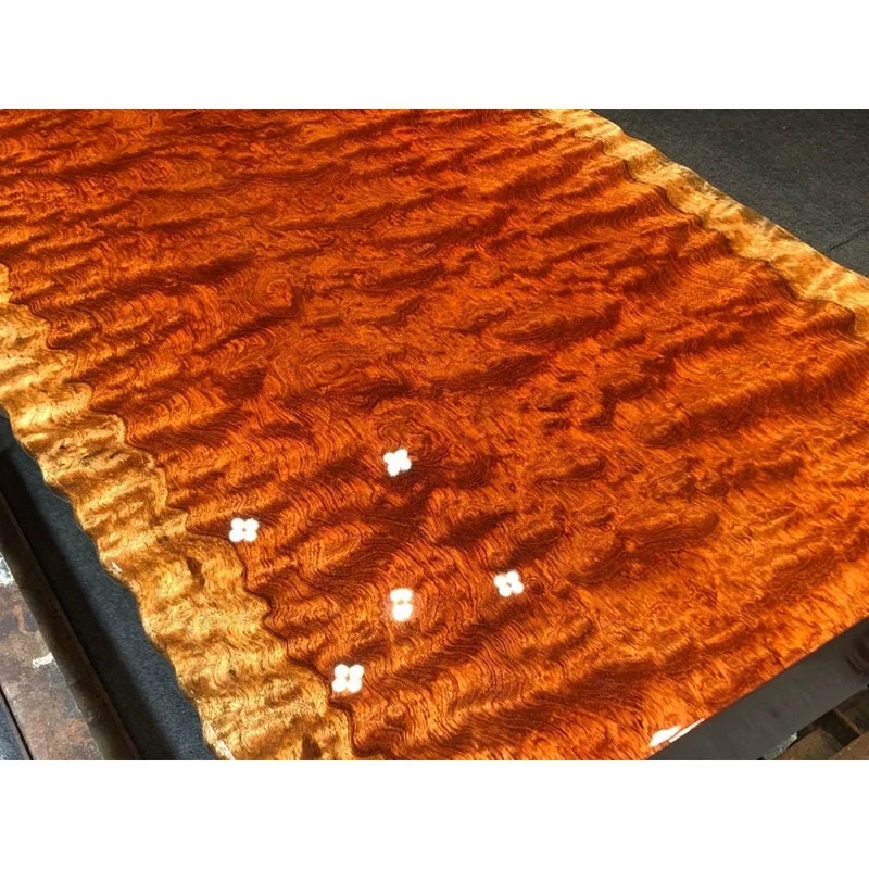 Sonic Water Wave Grain Bubinga Wood Slab