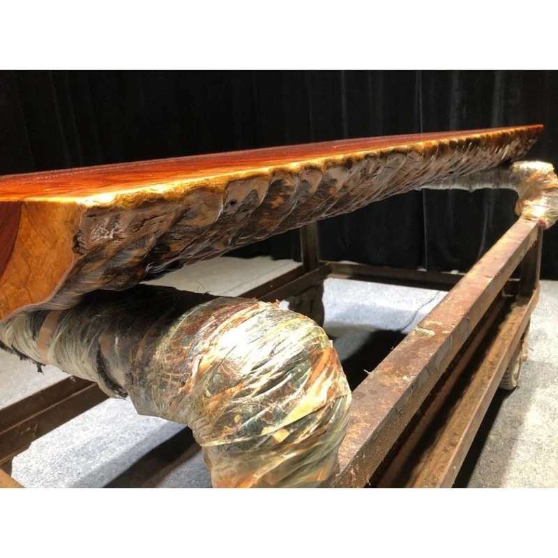 Sonic Water Wave Grain Bubinga Wood Slab