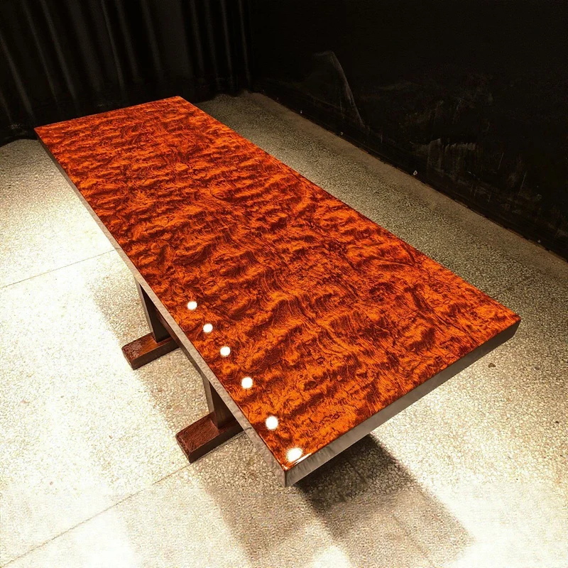 Crimson Fire Grain Bubinga Table