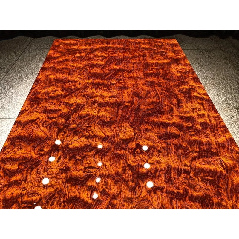 Crimson Fire Grain Bubinga Table