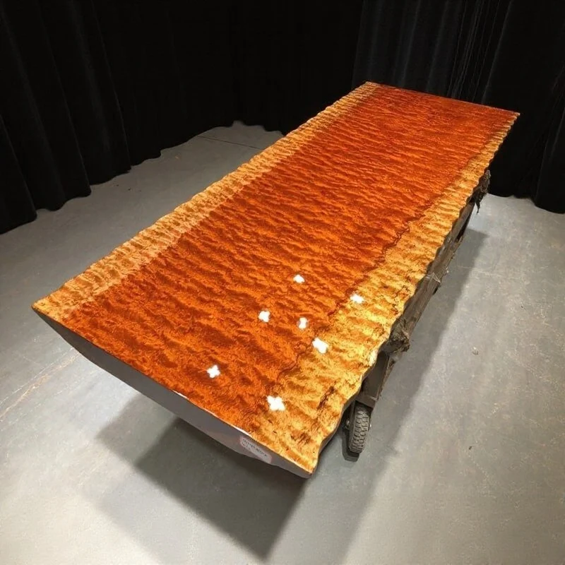 Exotic Handmade Live Edge Bubinga Tables