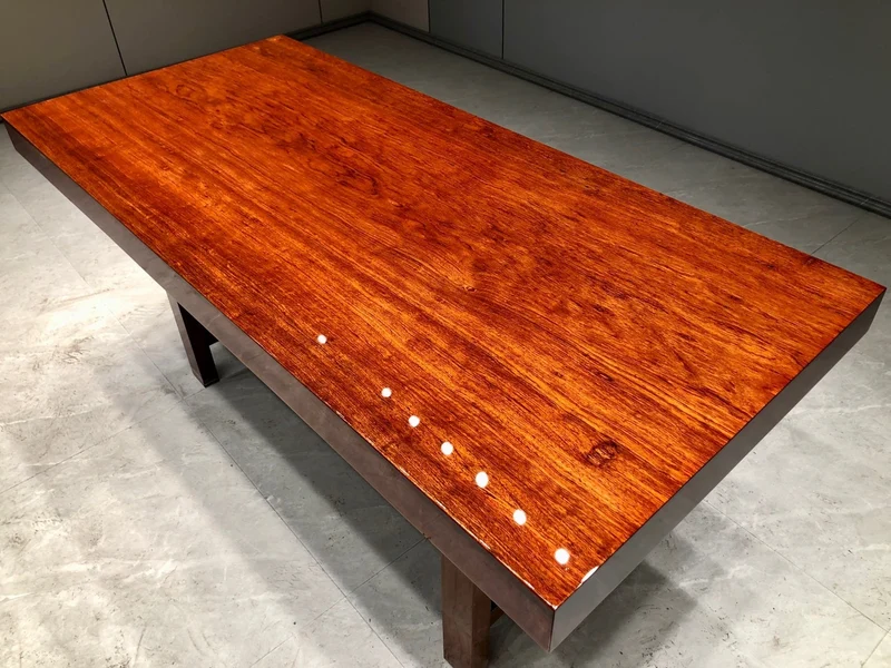Live Edge Bubinga Wood Slab - Straight Cut