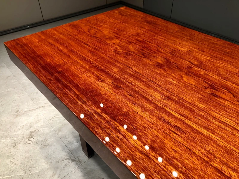 Live Edge Bubinga Wood Slab - Straight Cut