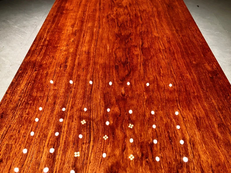 Live Edge Bubinga Wood Slab - Straight Cut