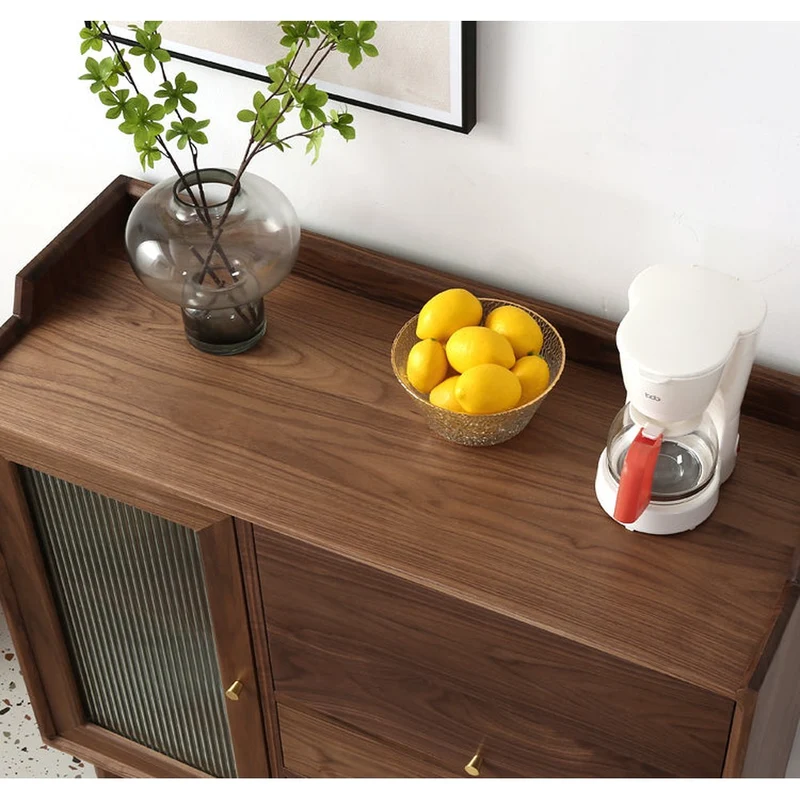 Solid Walnut Wood Kitchen Cabinet (Three Sizes)