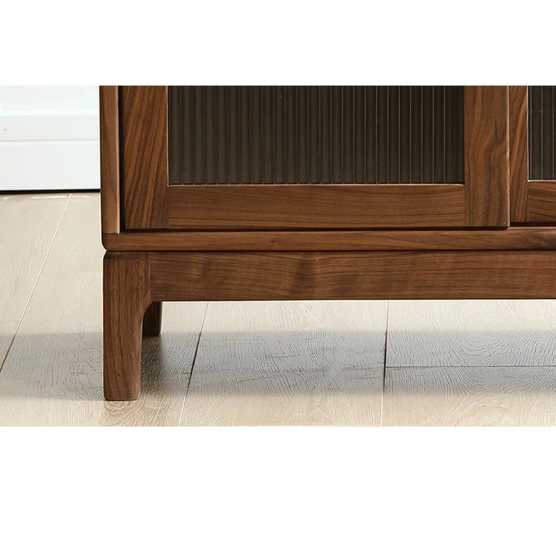 Epic Small Square Walnut Wood Storage Cabinet