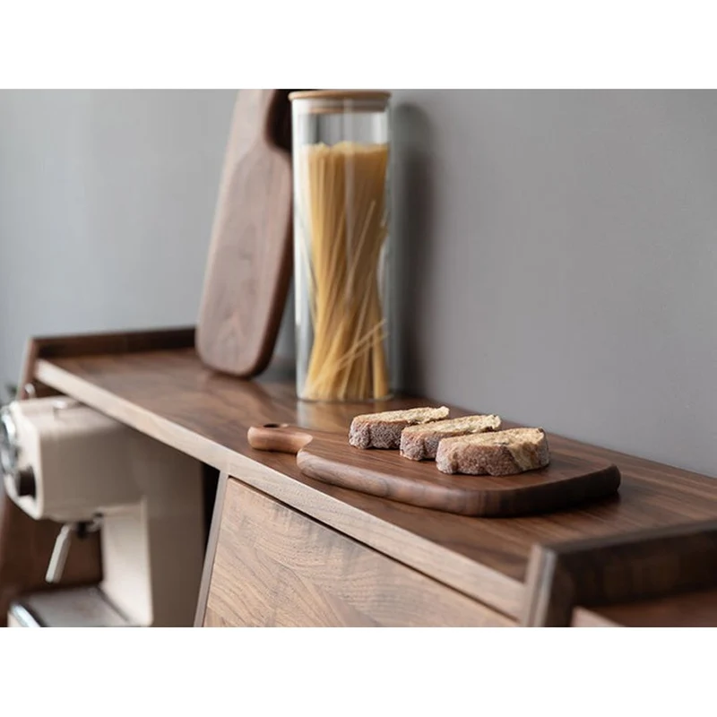 Platform Space Design Walnut Wood Cupboard