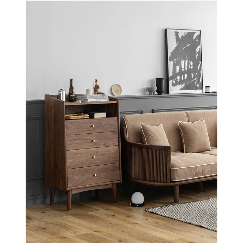 Top Open Space Design Solid Wood Bar Cabinet