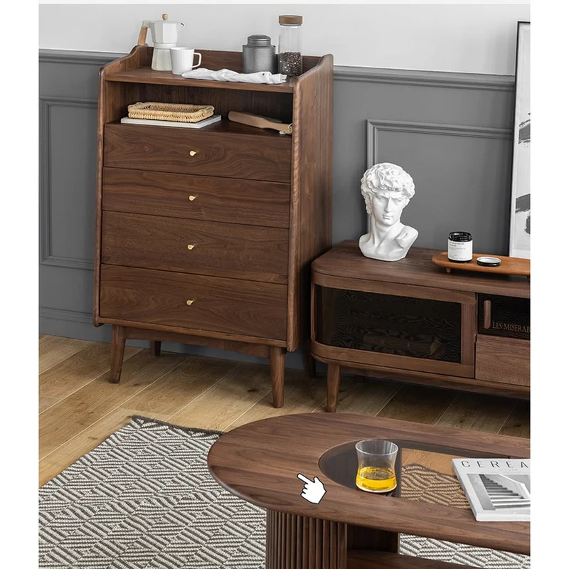 Top Open Space Design Solid Wood Bar Cabinet