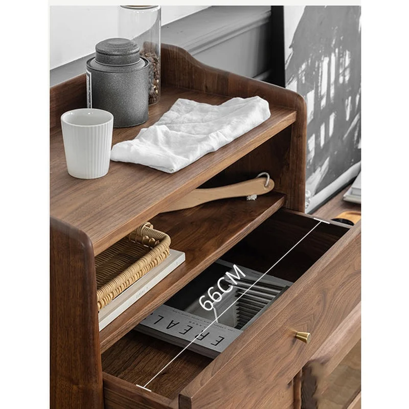 Top Open Space Design Solid Wood Bar Cabinet