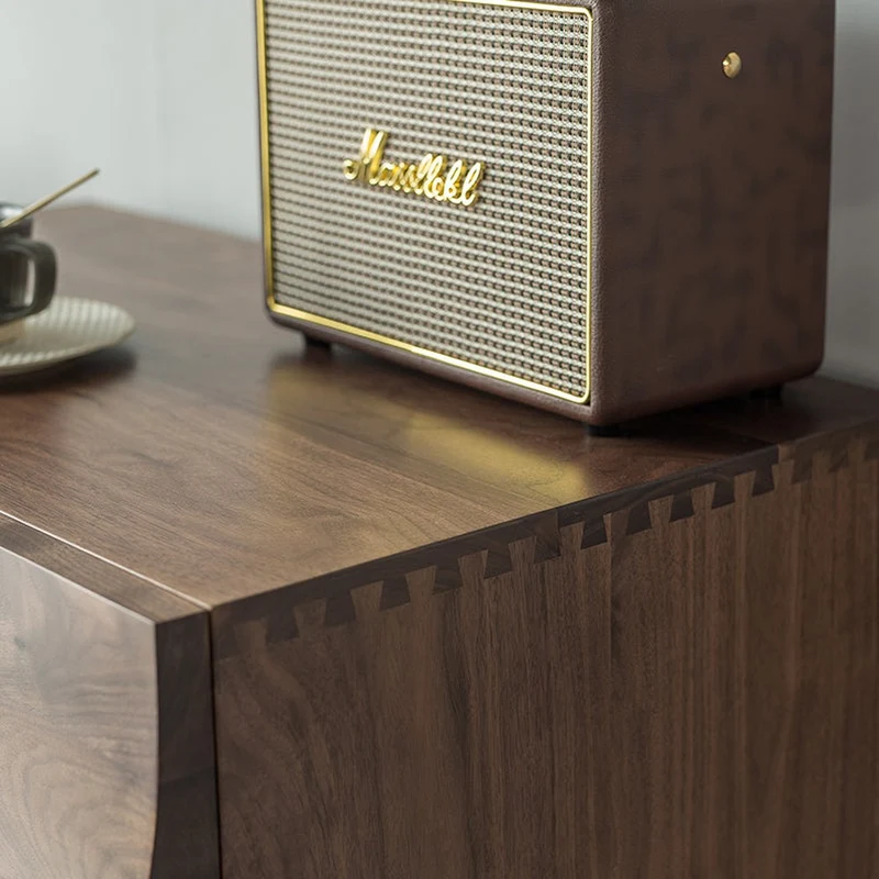 Lush Wave Layer Solid Walnut Wood Dresser