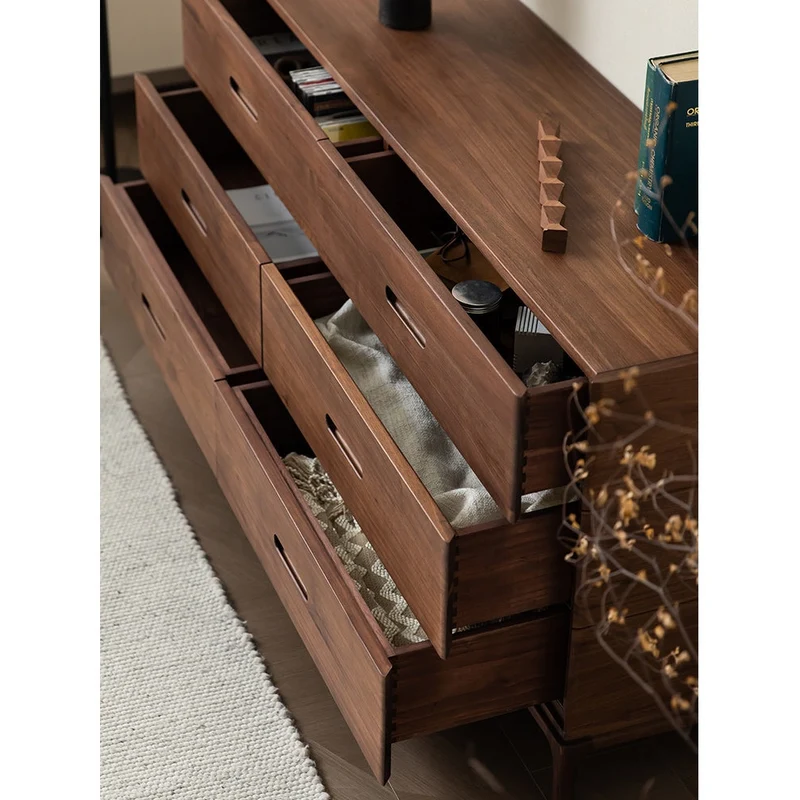 Pinnacle Full Balance Black Walnut Wood Dresser