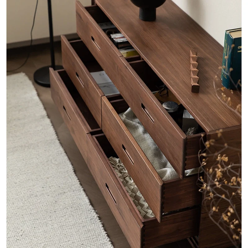 Pinnacle Full Balance Black Walnut Wood Dresser