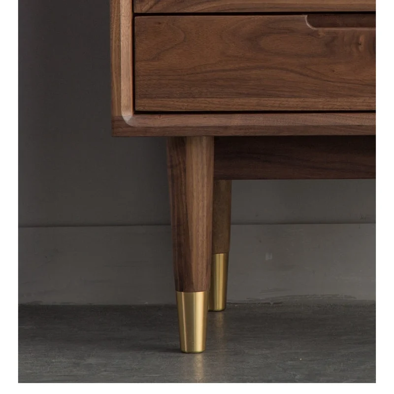 Small Solid Walnut Wood Side Cabinet