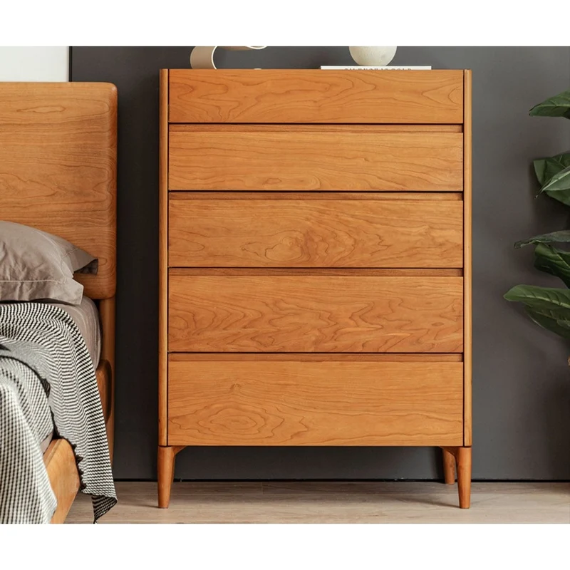 Layer Upon Layer in Balance Solid Walnut Wood Dresser with 5 Drawers