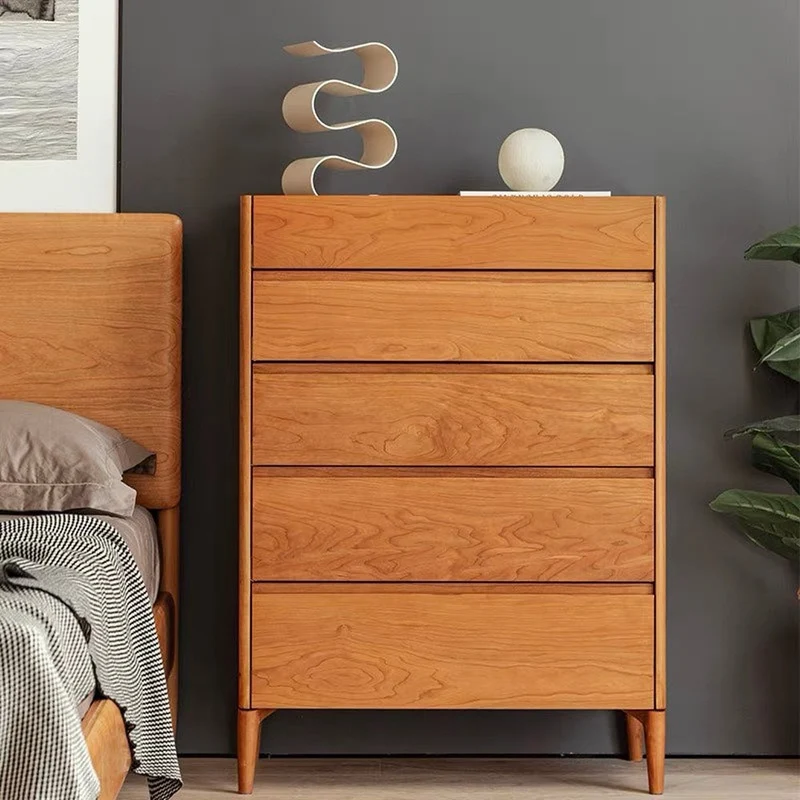 Layer Upon Layer in Balance Solid Walnut Wood Dresser with 5 Drawers