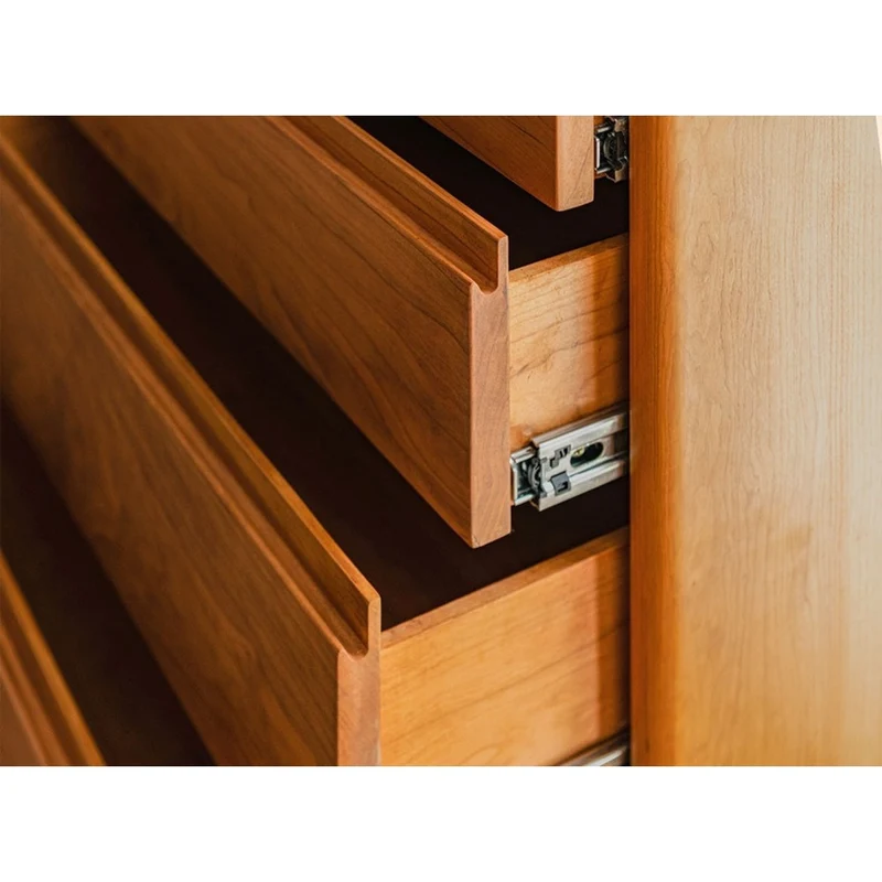 Layer Upon Layer in Balance Solid Walnut Wood Dresser with 5 Drawers