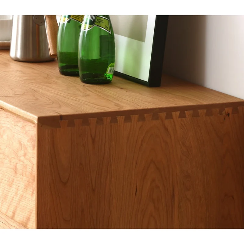 FusionEdge Charming 9-Drawer Solid Cherry Wood Dresser