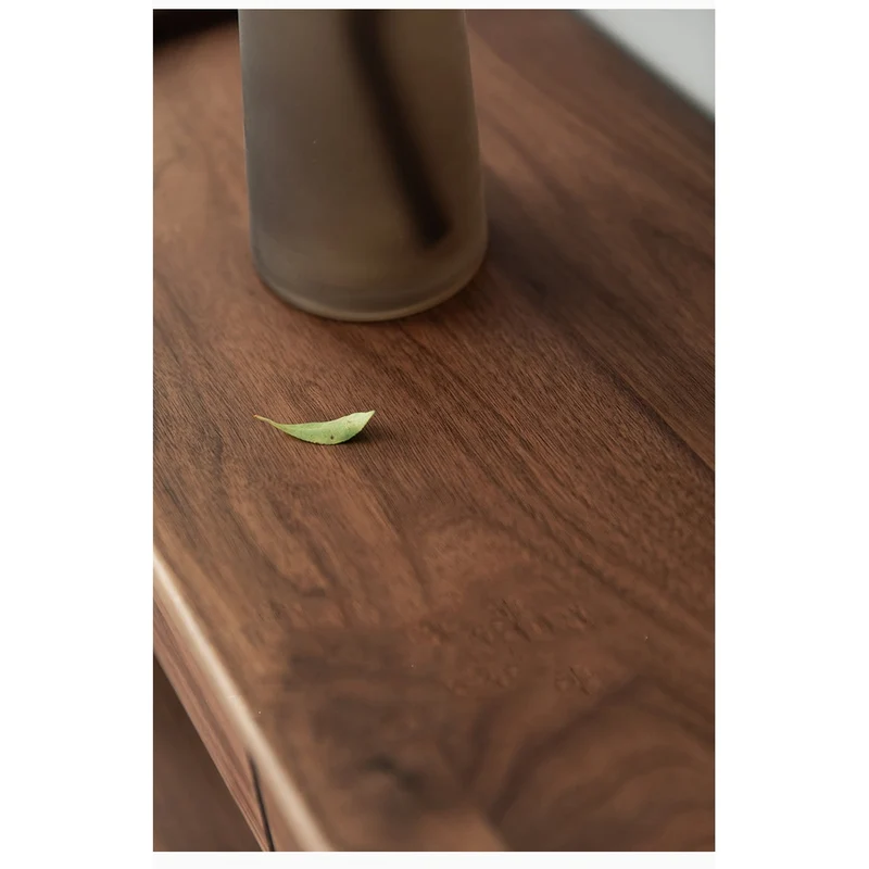 Wildflower Solid Black Walnut Wood Top Open Space Cabinet
