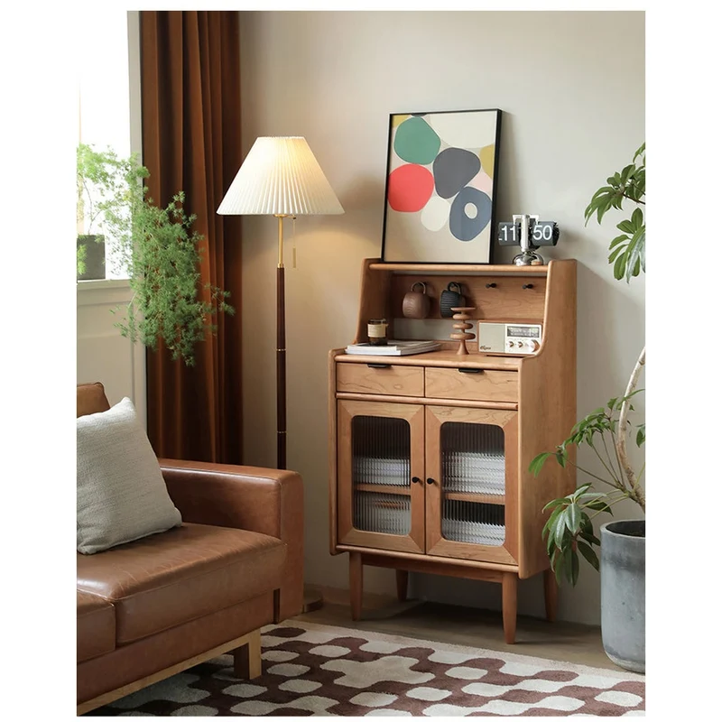 Small Black Walnut Wood Kitchen Cabinets