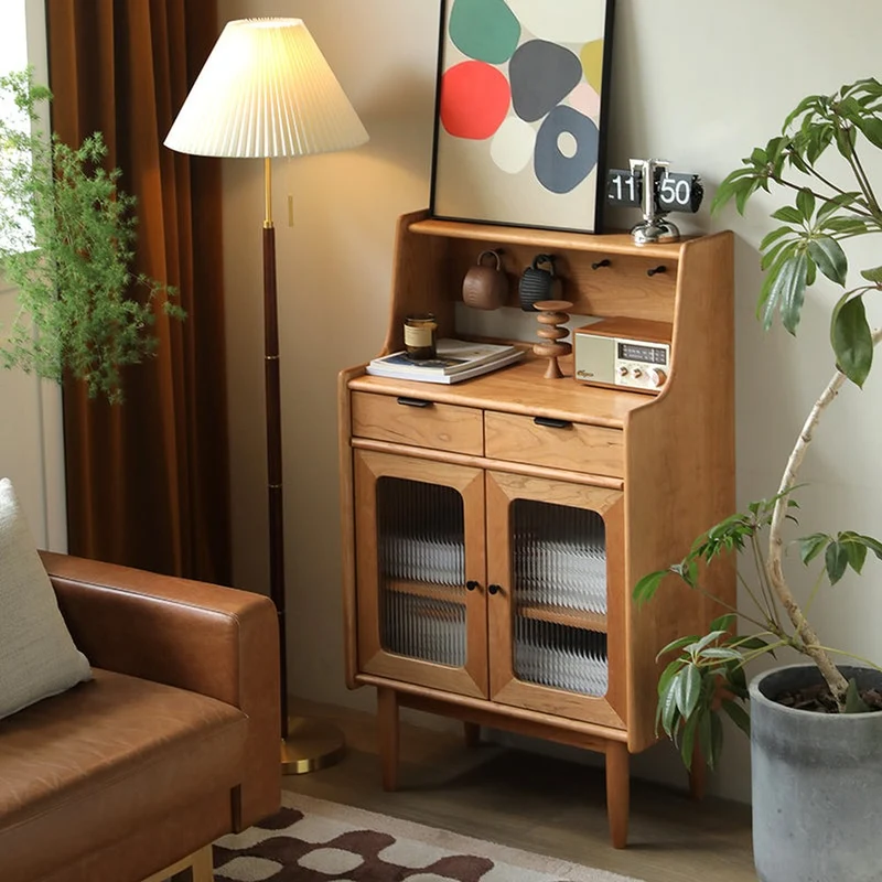 Small Black Walnut Wood Kitchen Cabinets