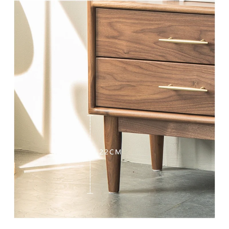Small Black Walnut Wood Storage Cabinets