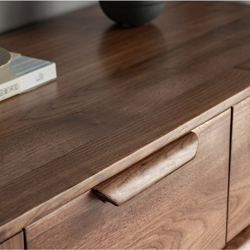 Terra Solid Walnut Wood Tall Chest of Drawers Dresser