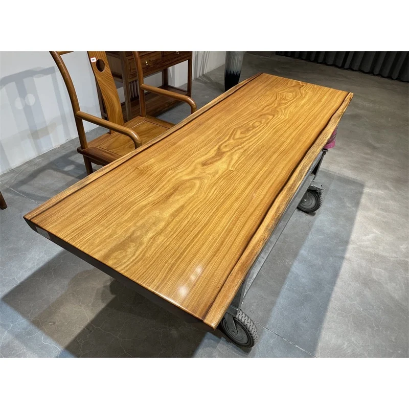 Finesse Teak Wood Slab Table