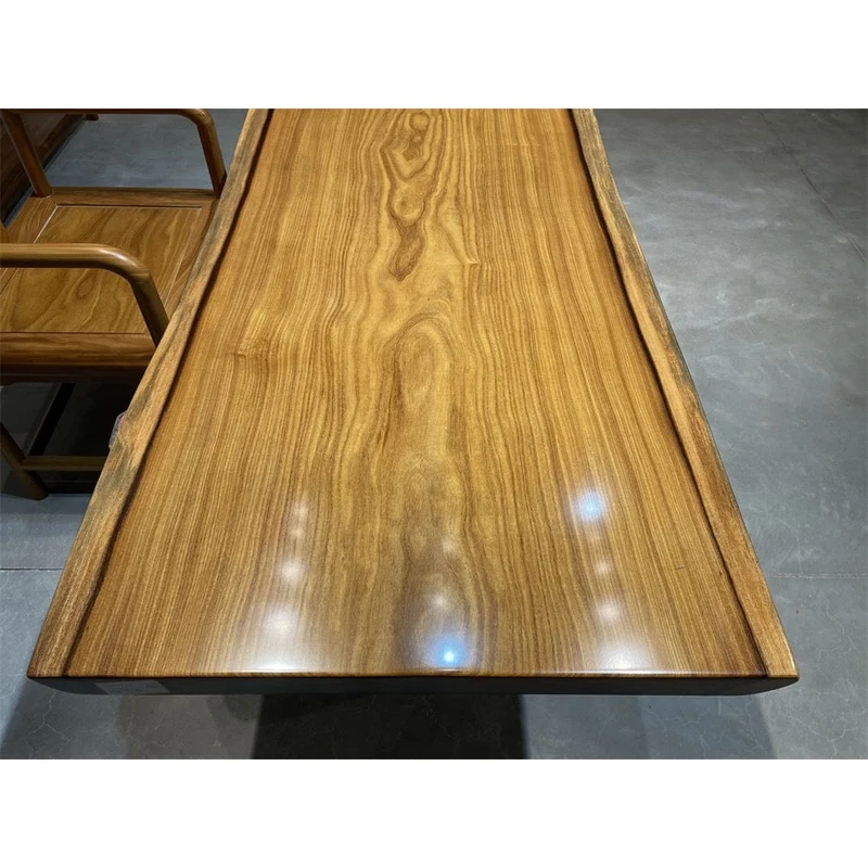 Finesse Teak Wood Slab Table