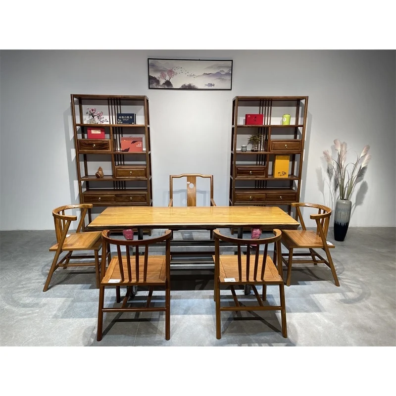 Finesse Teak Wood Slab Table