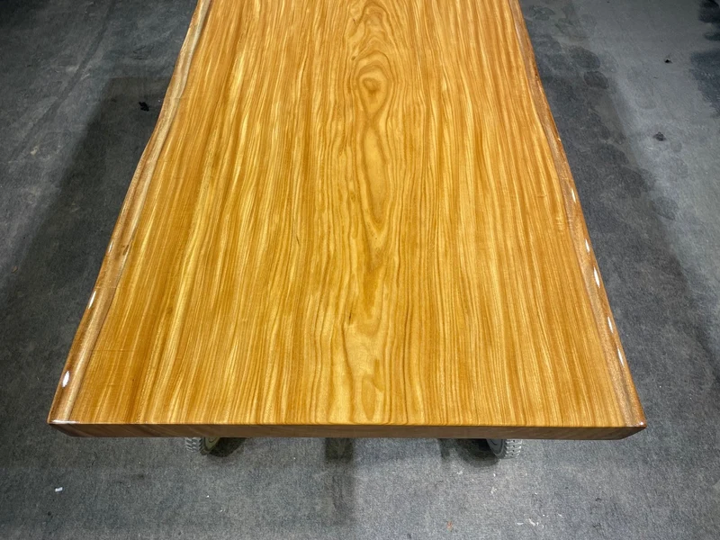Teak Wood Slab Table