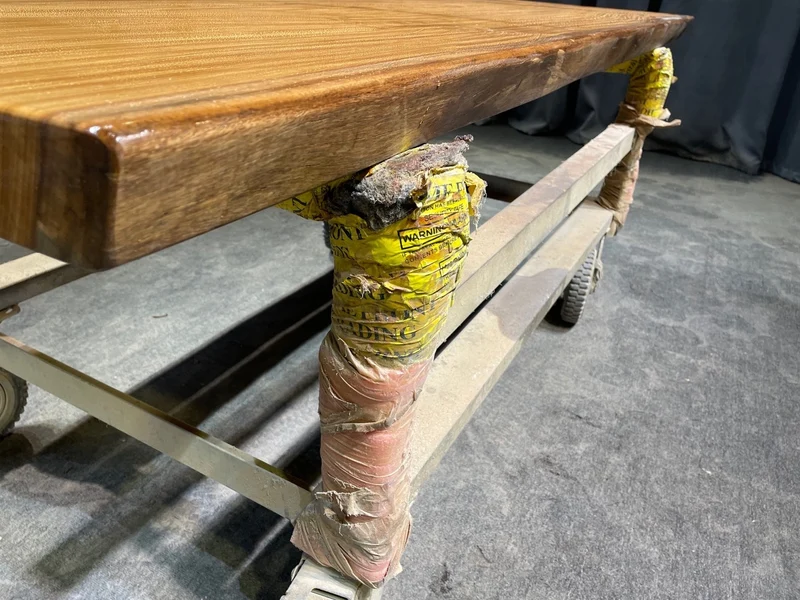 Teak Wood Slab Table