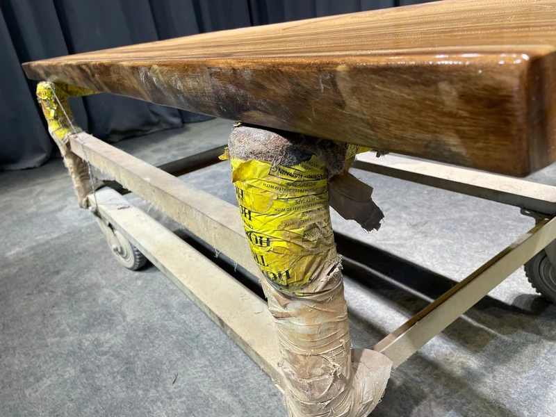 Teak Wood Slab Table