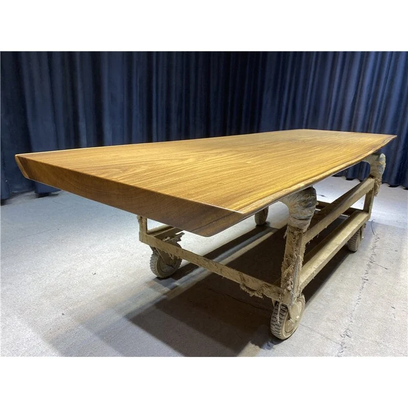 Virtue Live Edge Teak Wood Slab Table